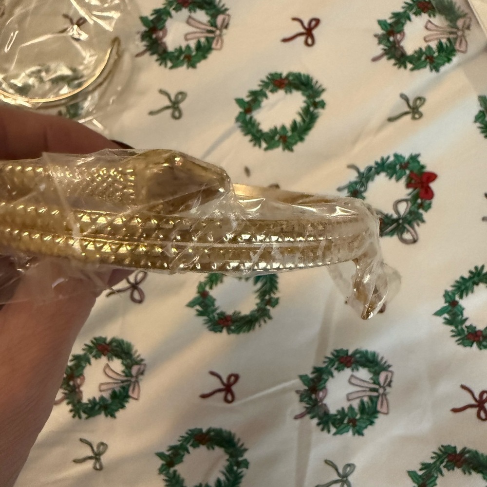 Gold Textured arm cuffs